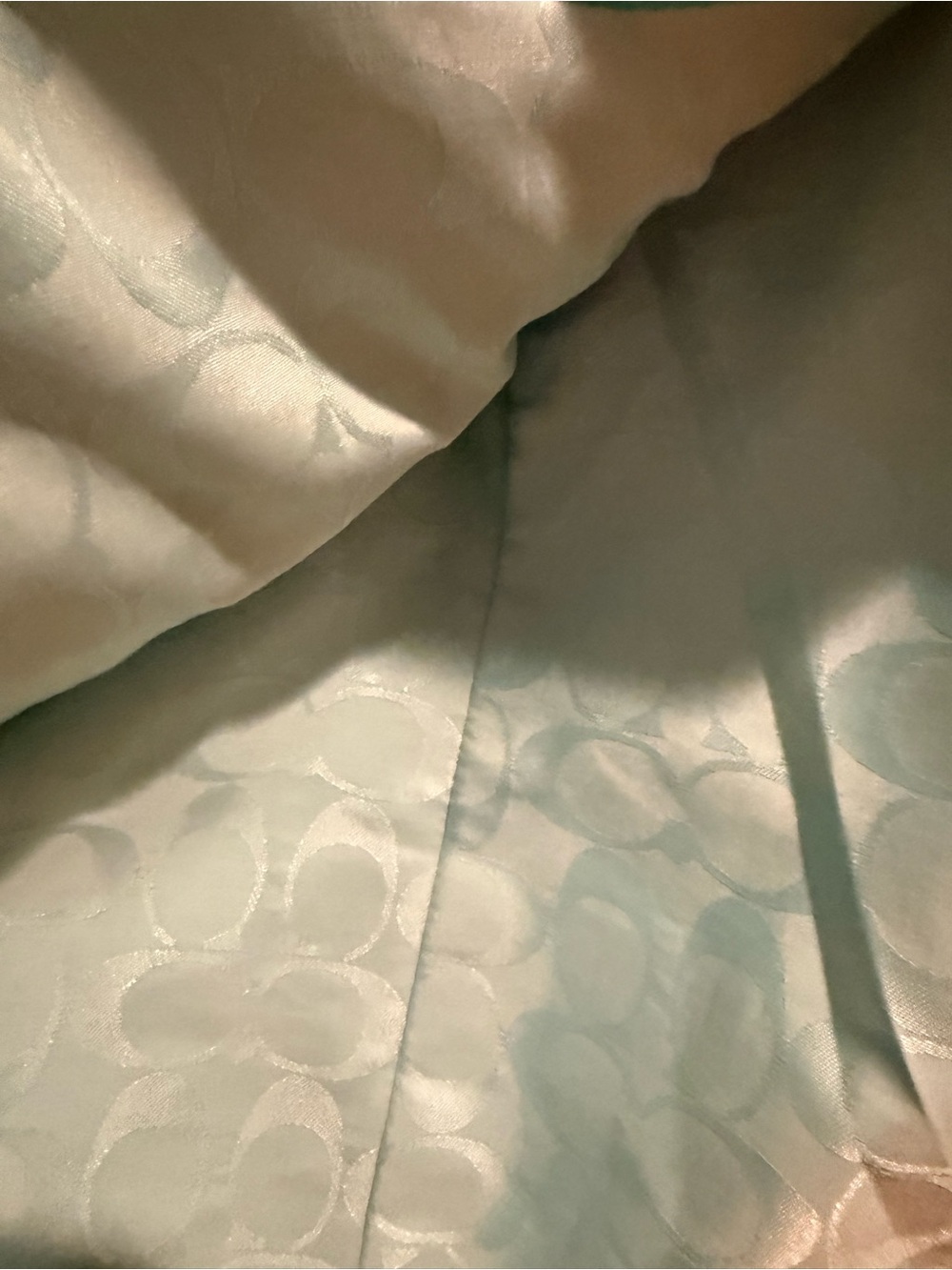 Coach Turquoise Single-Breasted Trench Coat - Picture 3 of 3